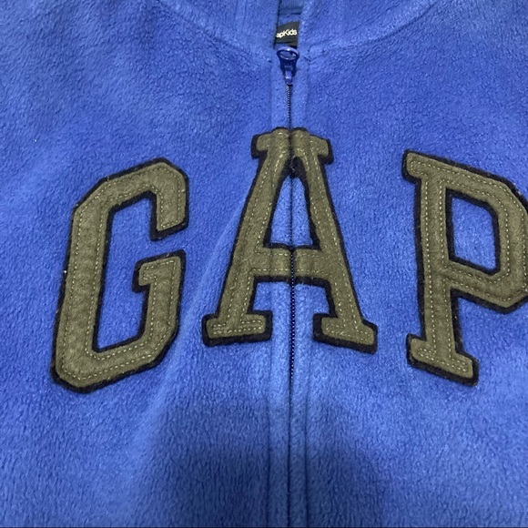 GAP zip-up blue hooded sweater - Picture 3 of 5